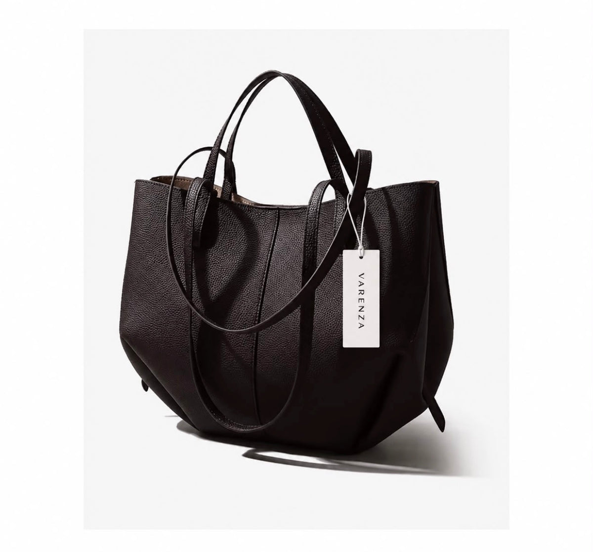 Sac Cabas VARENZA – Élégance & Praticité au Quotidien marron.