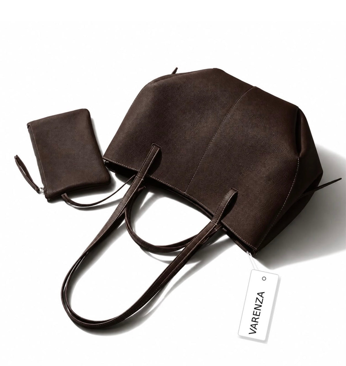 Sac Cabas VARENZA – Élégance & Praticité au Quotidien marron.