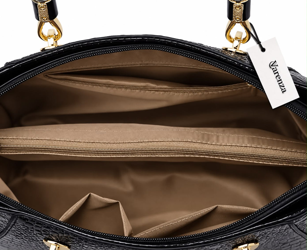 Sac à main effet croco pour femme – Collection par VARENZA